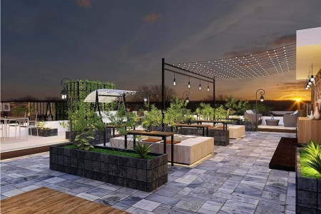 Thiết kế quán cafe sân thượng theo phong cách hiện đại