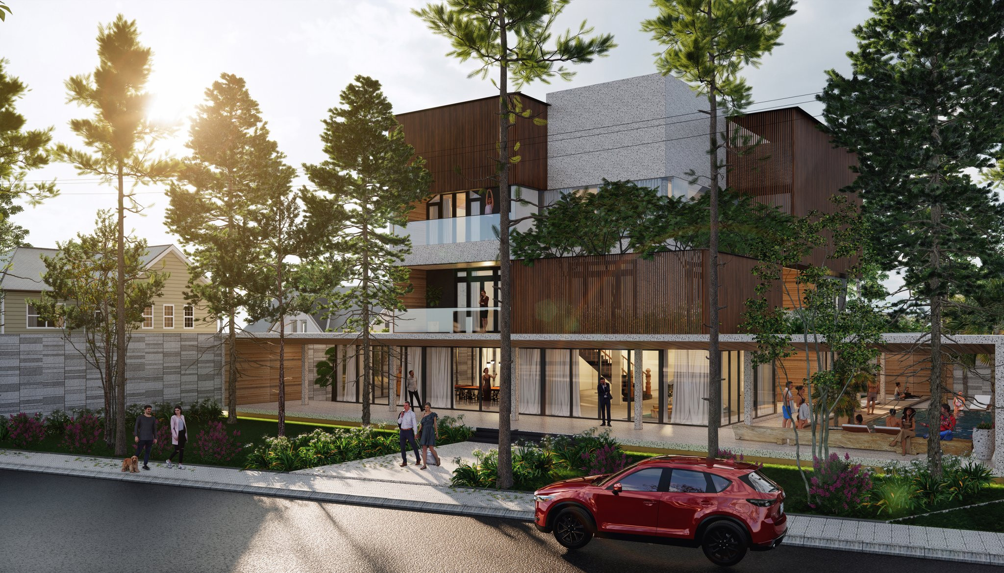 Thiết kế biệt thự theo phong cách hiện đại